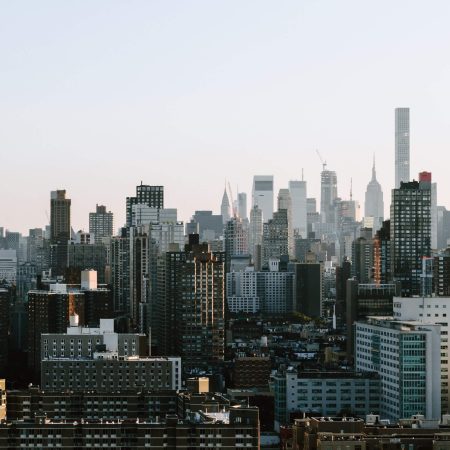 Beautiful view of the buildings and skyscrapers in New York City, United States